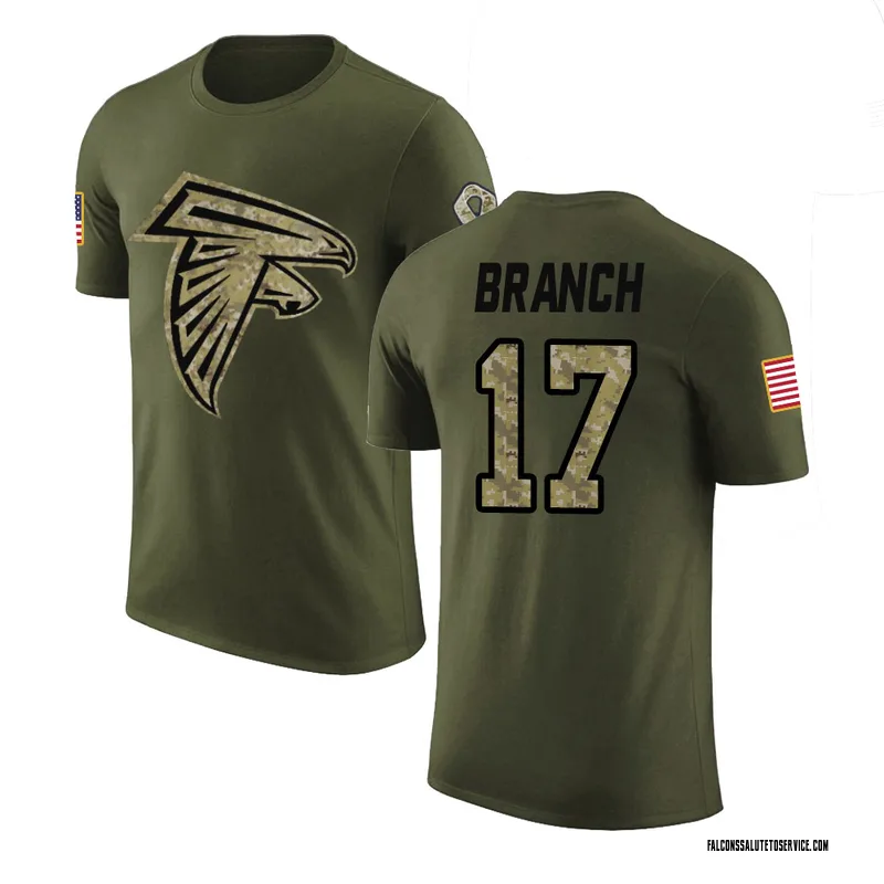 Youth Zachariah Branch Atlanta Falcons Legend Olive Salute to Service T-Shirt